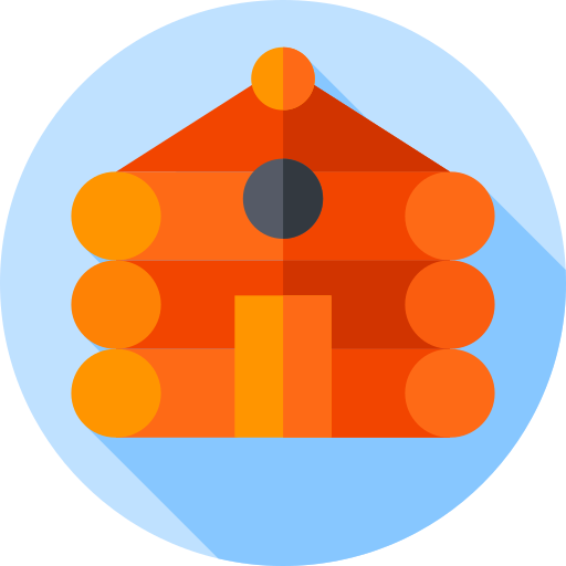 Cabin Flat Circular Flat icon