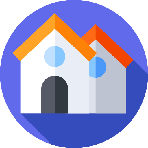 家 Flat Circular Flat icon