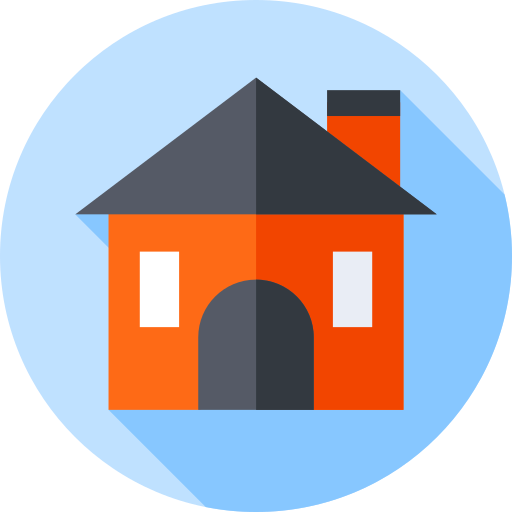 House Flat Circular Flat icon