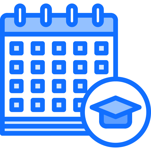 kalender Coloring Blue icon