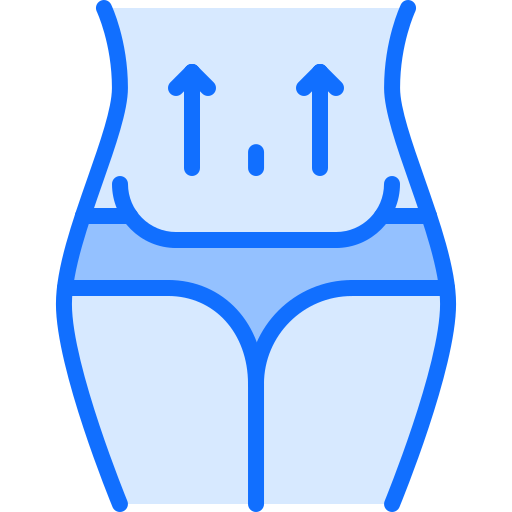 지방 흡입술 Coloring Blue icon