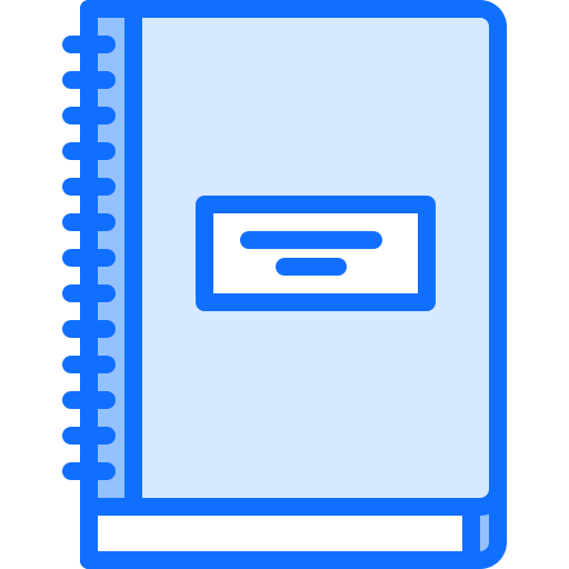 Notebook Coloring Blue icon