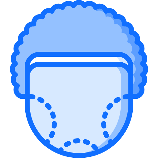 gesicht Coloring Blue icon