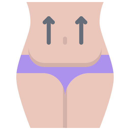 Liposuction Coloring Flat icon