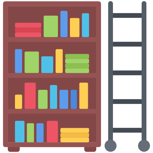 Книжный шкаф Coloring Flat иконка