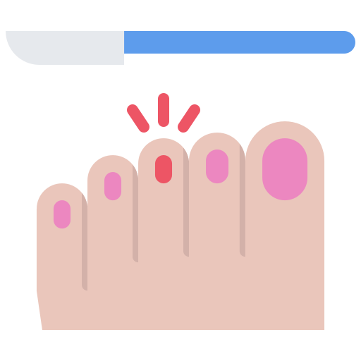 Nail Coloring Flat icon