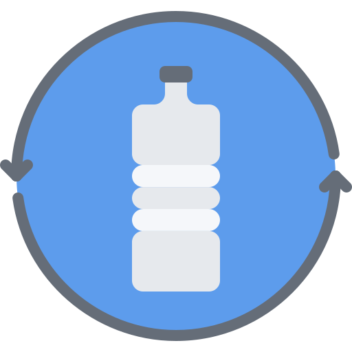botella de plástico Coloring Flat icono