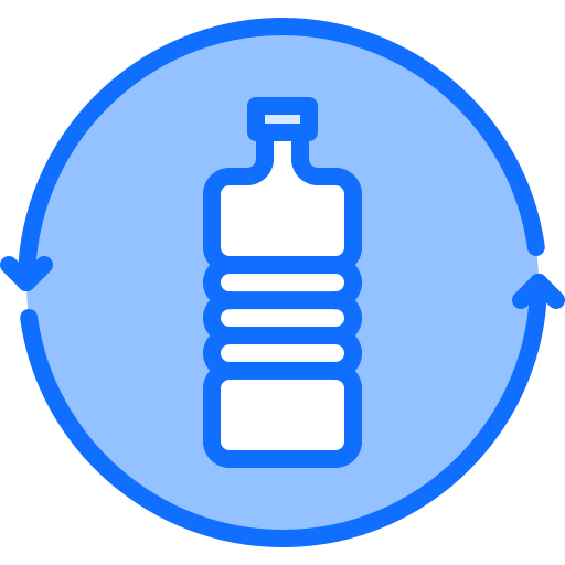 botella de plástico Coloring Blue icono