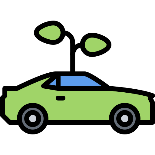 coche ecológico Coloring Color icono