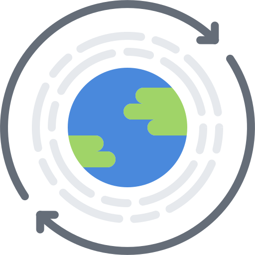 행성 Coloring Flat icon