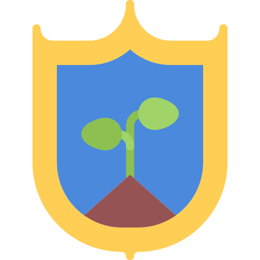 Shield Coloring Flat icon