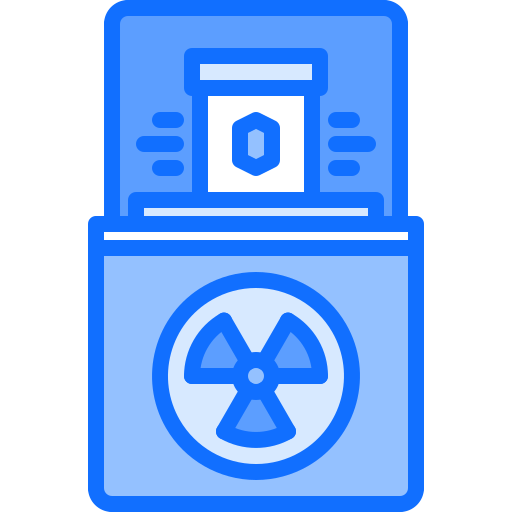 radiación Coloring Blue icono