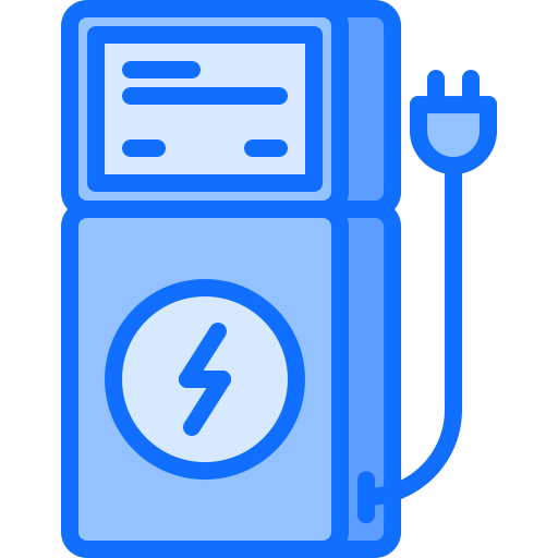 electricidad Coloring Blue icono