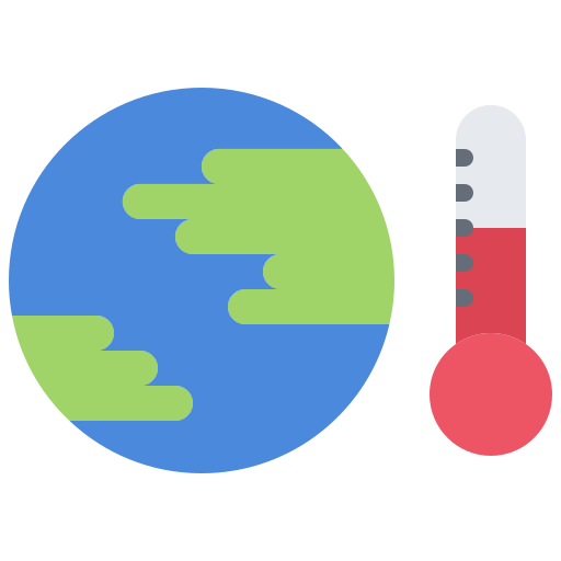 temperatura Coloring Flat ikona