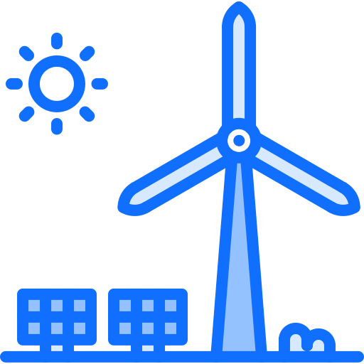 Windmill Coloring Blue icon