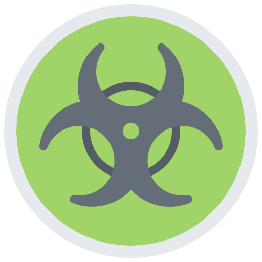 biohazard Coloring Flat icon