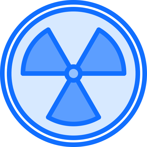radiation Coloring Blue Icône