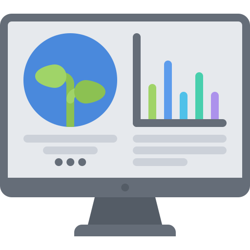 Statistics Coloring Flat icon