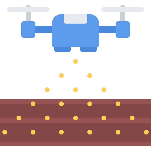 drone Coloring Flat icoon