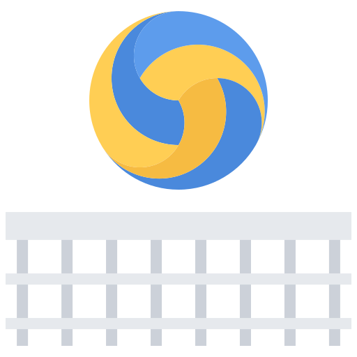 vóleibol Coloring Flat icono