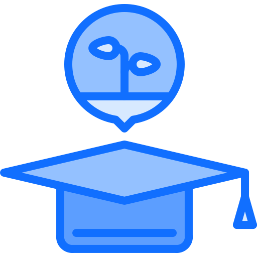 教育 Coloring Blue icon