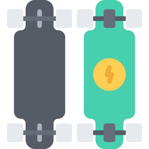 ロングボード Coloring Flat icon