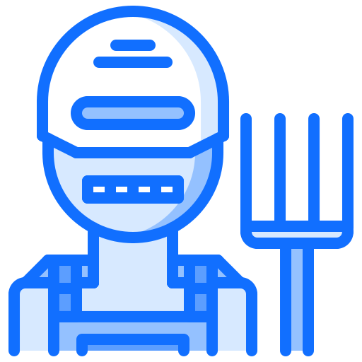 로봇 Coloring Blue icon