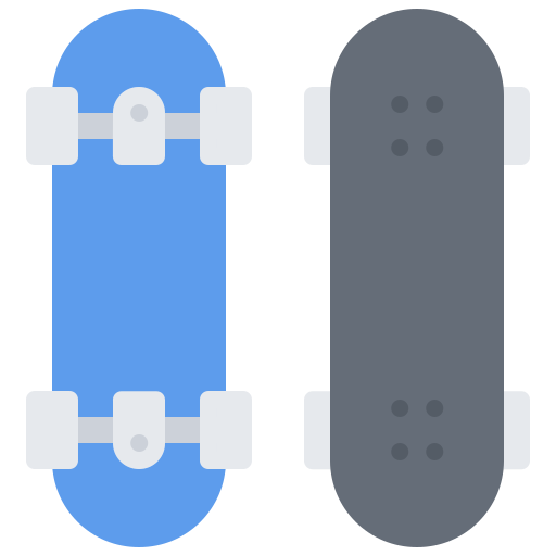skateboard Coloring Flat icoon