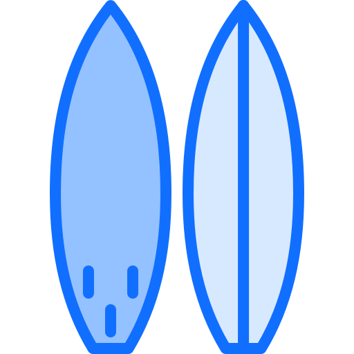 tavola da surf Coloring Blue icona