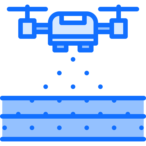 Drone Coloring Blue icon