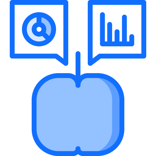 통계 Coloring Blue icon
