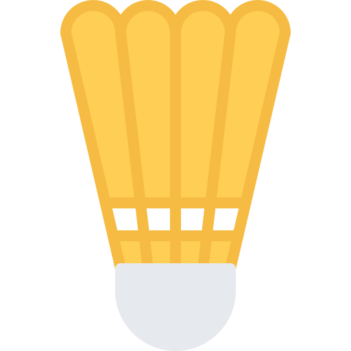 バドミントン Coloring Flat icon