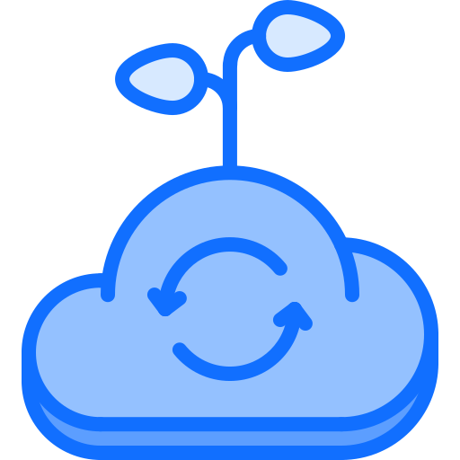nube Coloring Blue icono