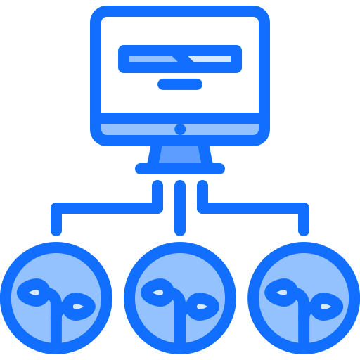 コンピューター Coloring Blue icon
