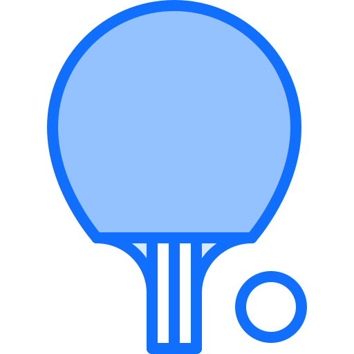 탁구 Coloring Blue icon
