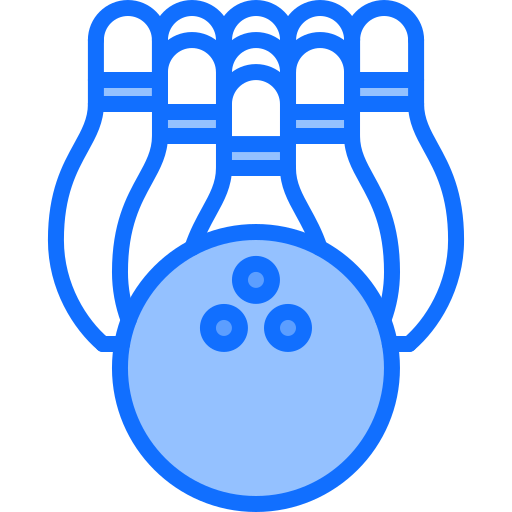 bowling Coloring Blue Icône