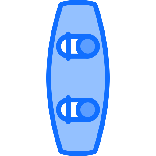 웨이크 보딩 Coloring Blue icon