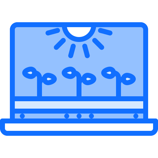 Überwachung Coloring Blue icon