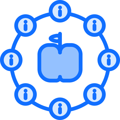 정보 Coloring Blue icon