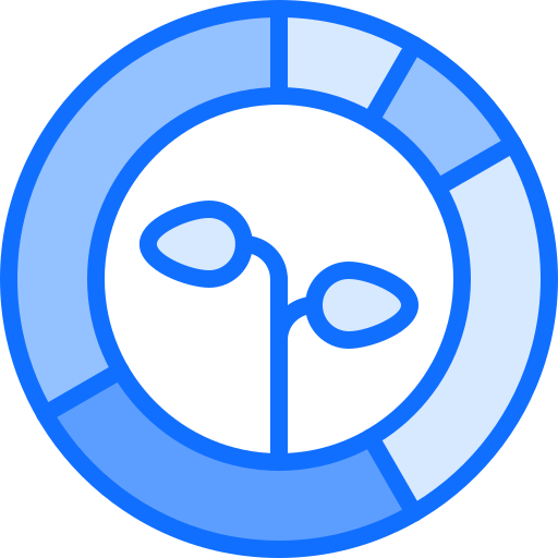 diagramm Coloring Blue icon