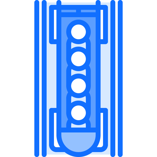 Bobsleigh Coloring Blue icon