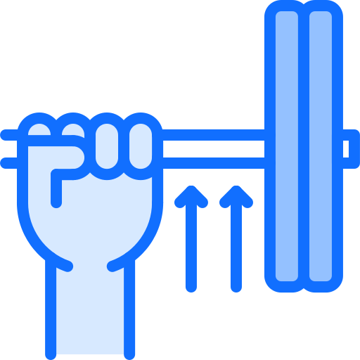 gewichtheben Coloring Blue icon