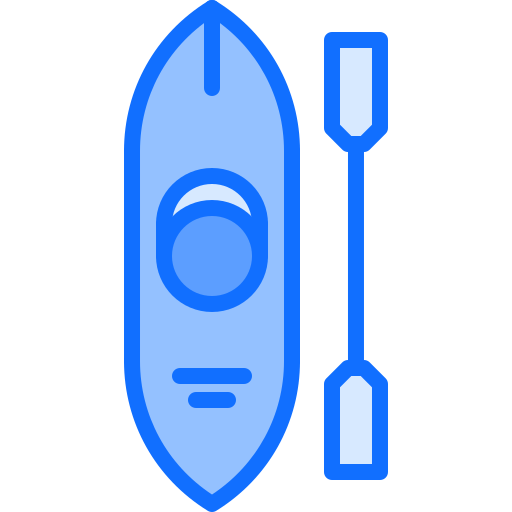 kayak Coloring Blue Icône