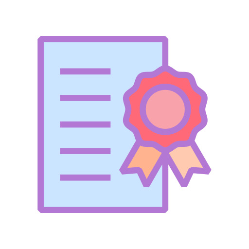Certification Generic Outline Color icon