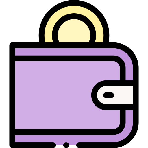 Wallet Detailed Rounded Lineal color icon