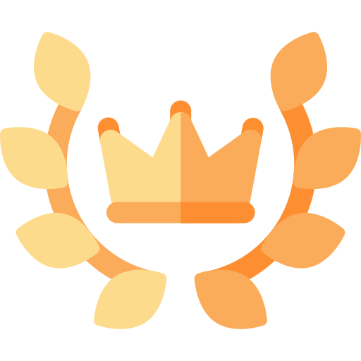 corona di alloro Basic Rounded Flat icona