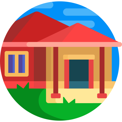 дом Detailed Flat Circular Flat иконка