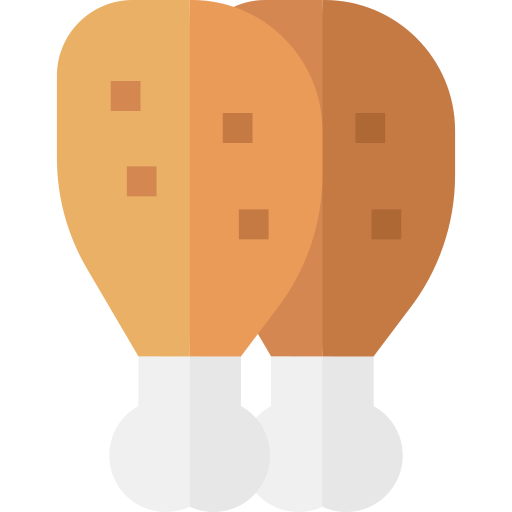 치킨 Basic Straight Flat icon