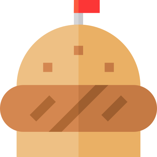 ハンバーガー Basic Straight Flat icon