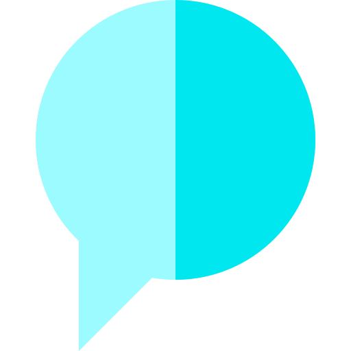 burbuja de diálogo Basic Straight Flat icono